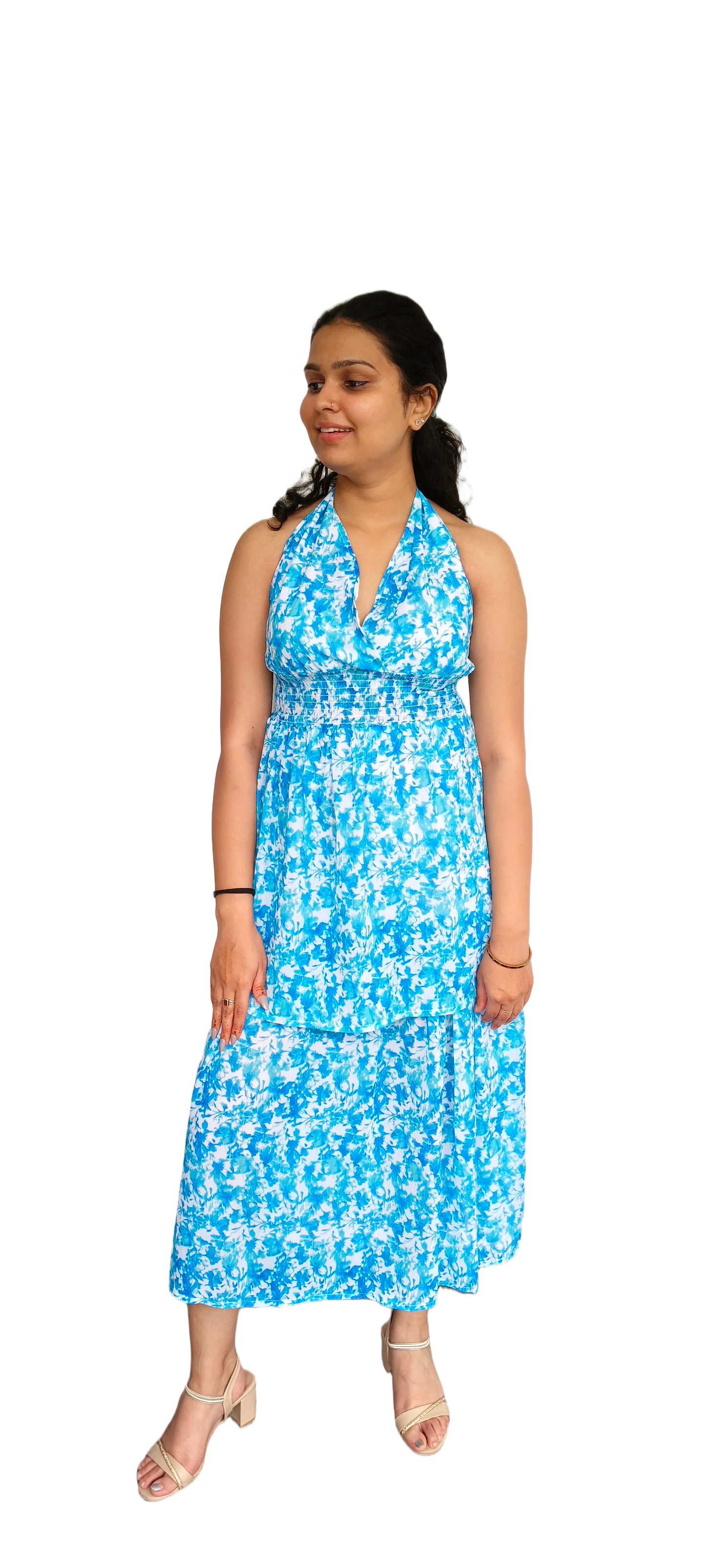 Women Long Chiffon Dress