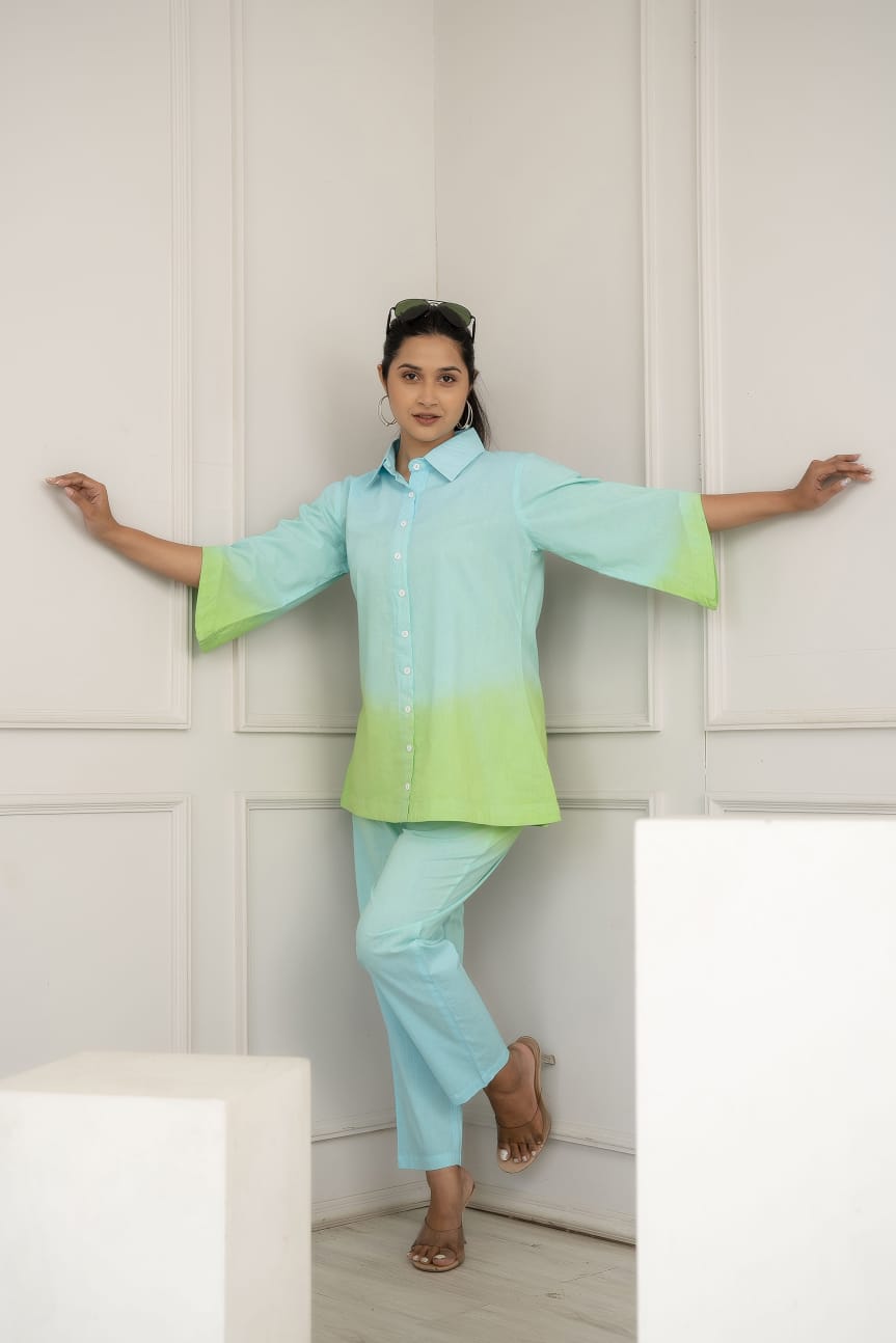 Cotton Ombre Print Co-ord Set