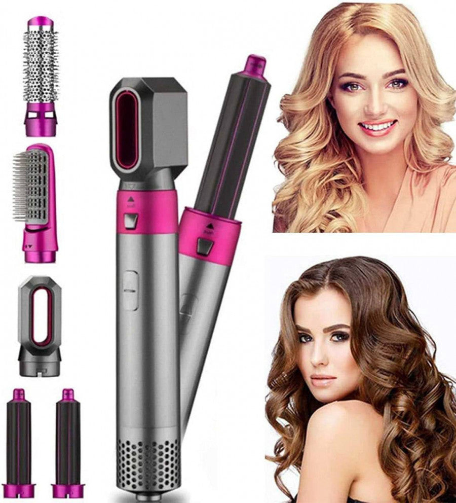 5 in 1 Hot Air Brush Hair Dryer & Volumizer, 1000W Multifunctional Har Styler Tool for Women | Detachable Blow Dryer