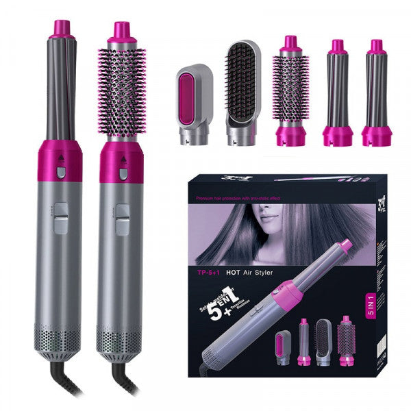 5 in 1 Hot Air Brush Hair Dryer & Volumizer, 1000W Multifunctional Har Styler Tool for Women | Detachable Blow Dryer