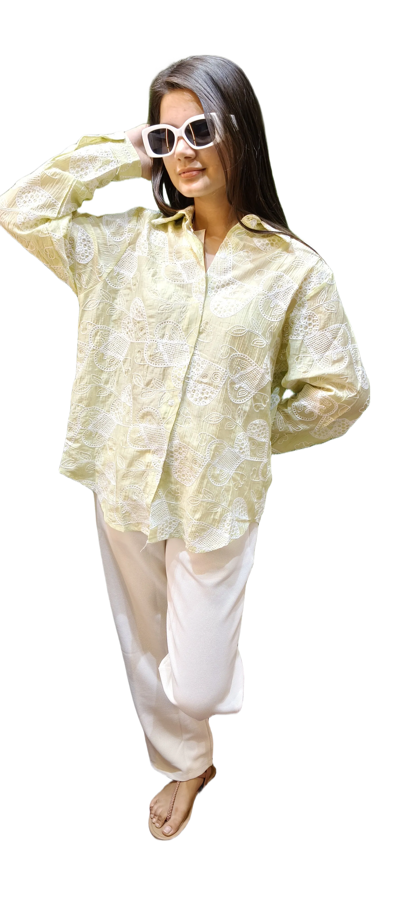 Embroidery Thread Work Exclusive Shirt