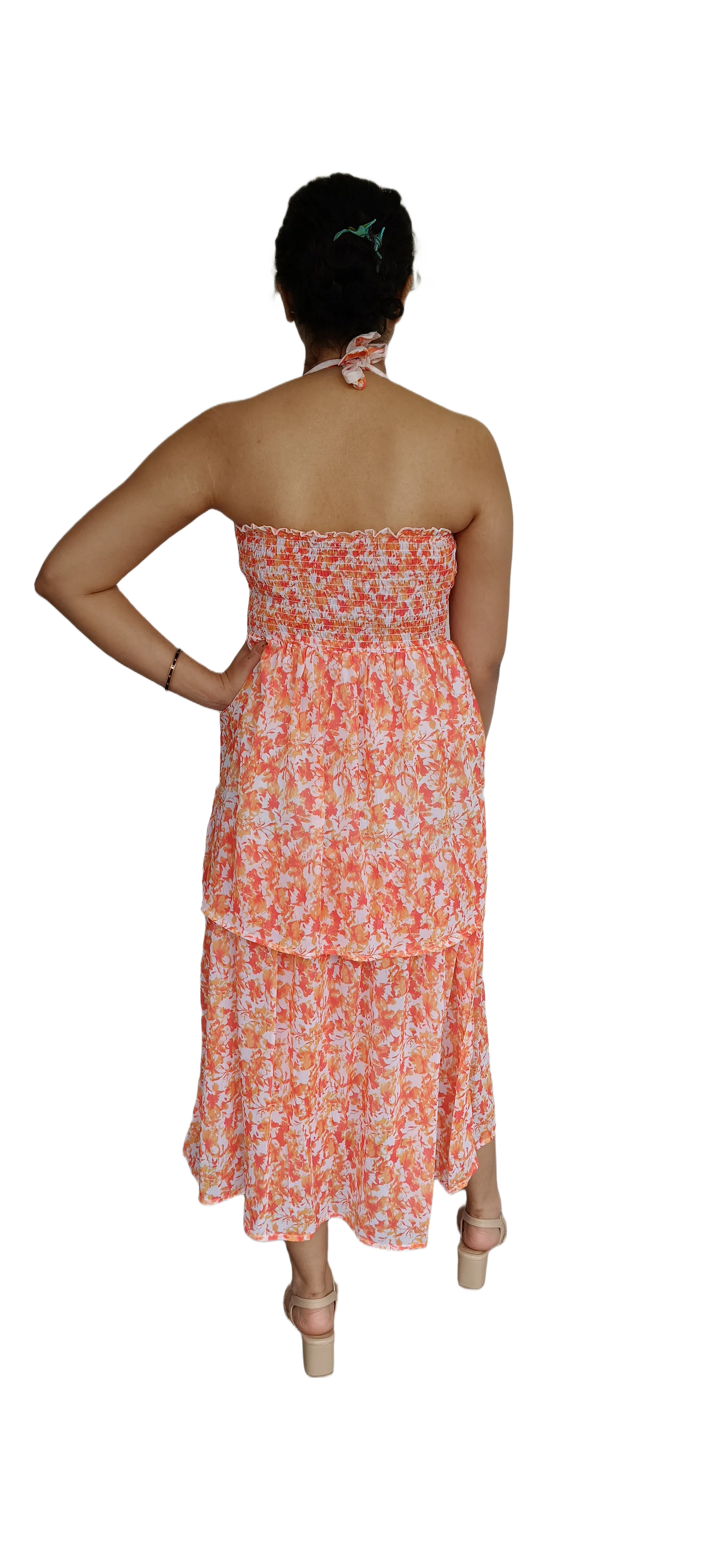 Women Long Chiffon Dress