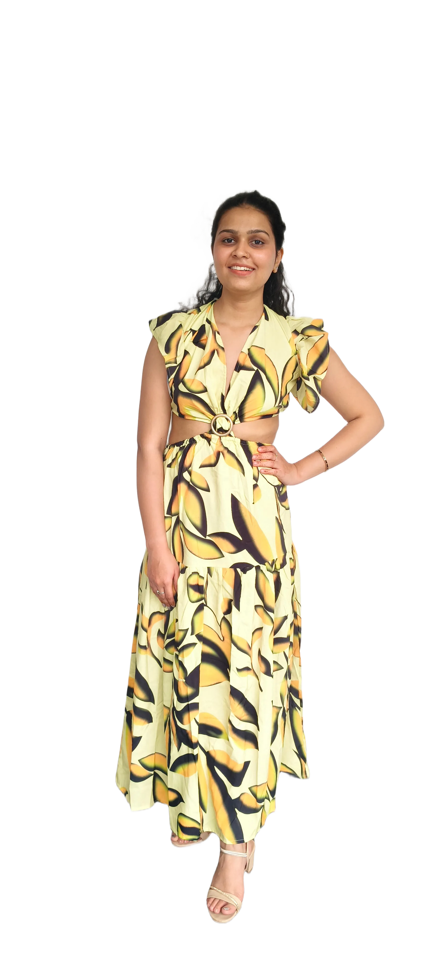 Women Long Sky Blue Long Dress