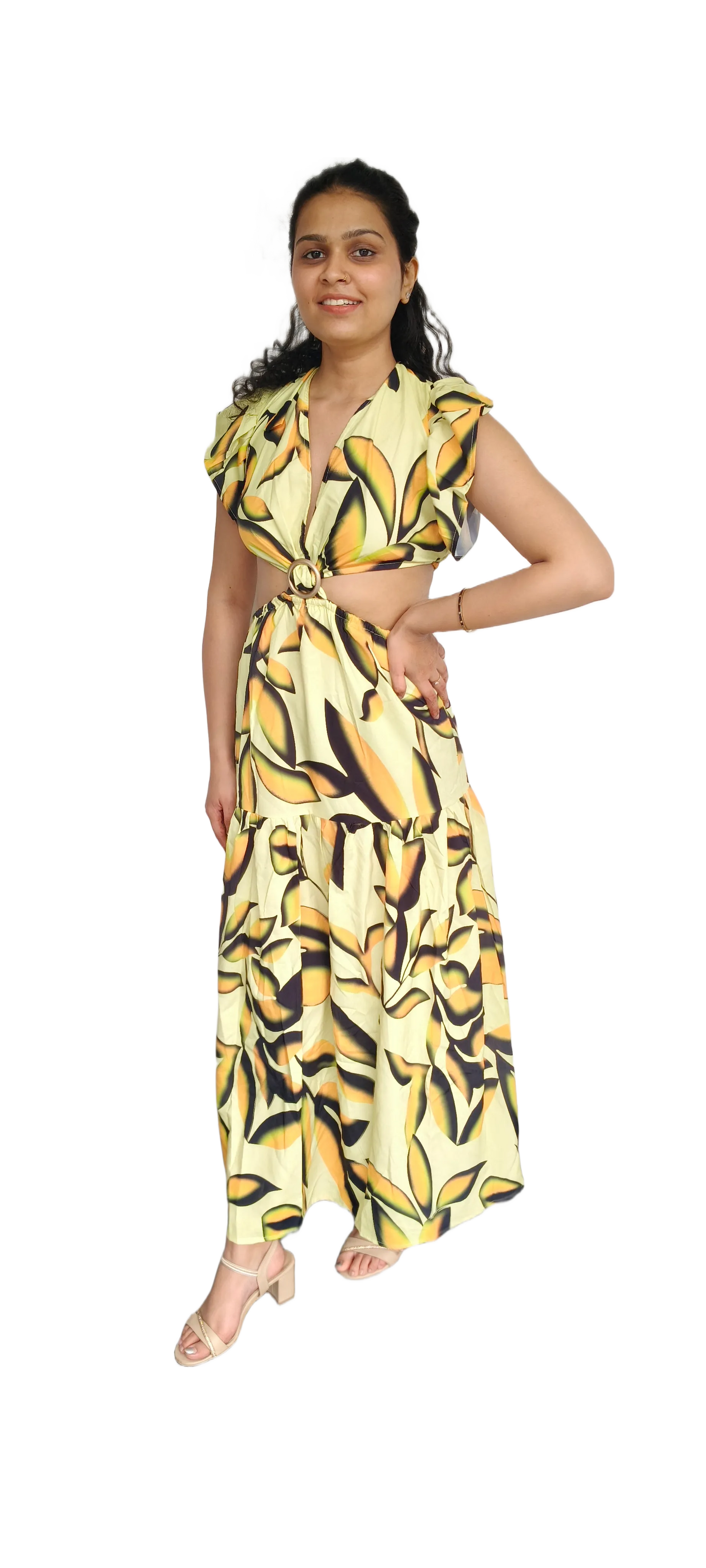 Women Long Sky Blue Long Dress