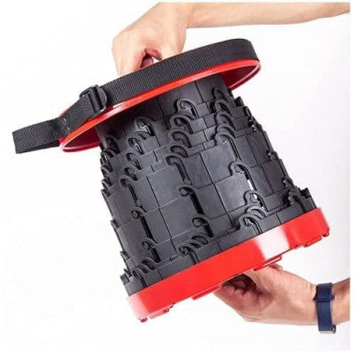 Telescoping Stool for Camping/Fishing/Hiking/Travel/BBQ/Garden, Retractable/Foldable Plastic Stool