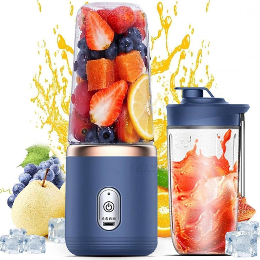 Portable Blender Electric Juicers Fruit Mixers USB Rechargeable Smoothie Mini Personal Juicer 6 Blades