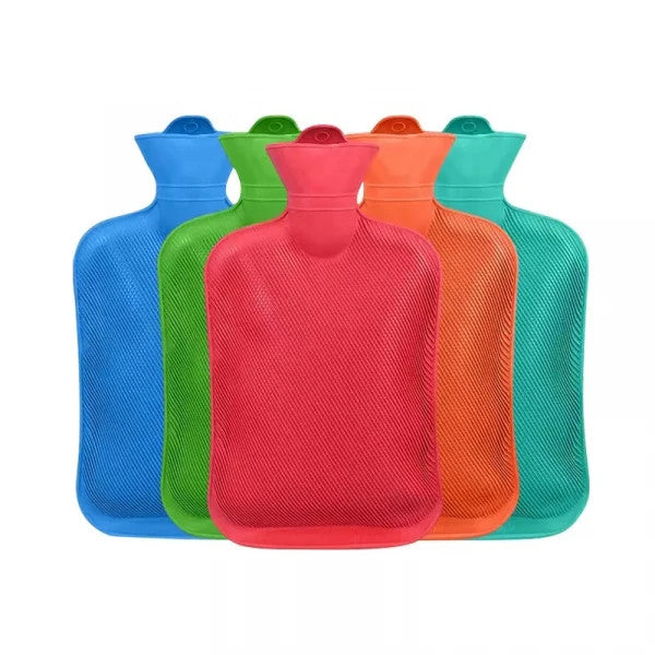 Hot Water Bag (2 Litre) – Non-Electric Rubber Heating Bag for Pain Relief, Period Cramps, Body Aches & Cold Therapy | Reusable Hot & Cold Water Bottle | Multicolor