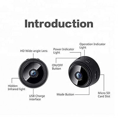Wi-Fi Wireless Security Camera 1080p Low Light Vision Motion Detection Video Recorder for Home Office.