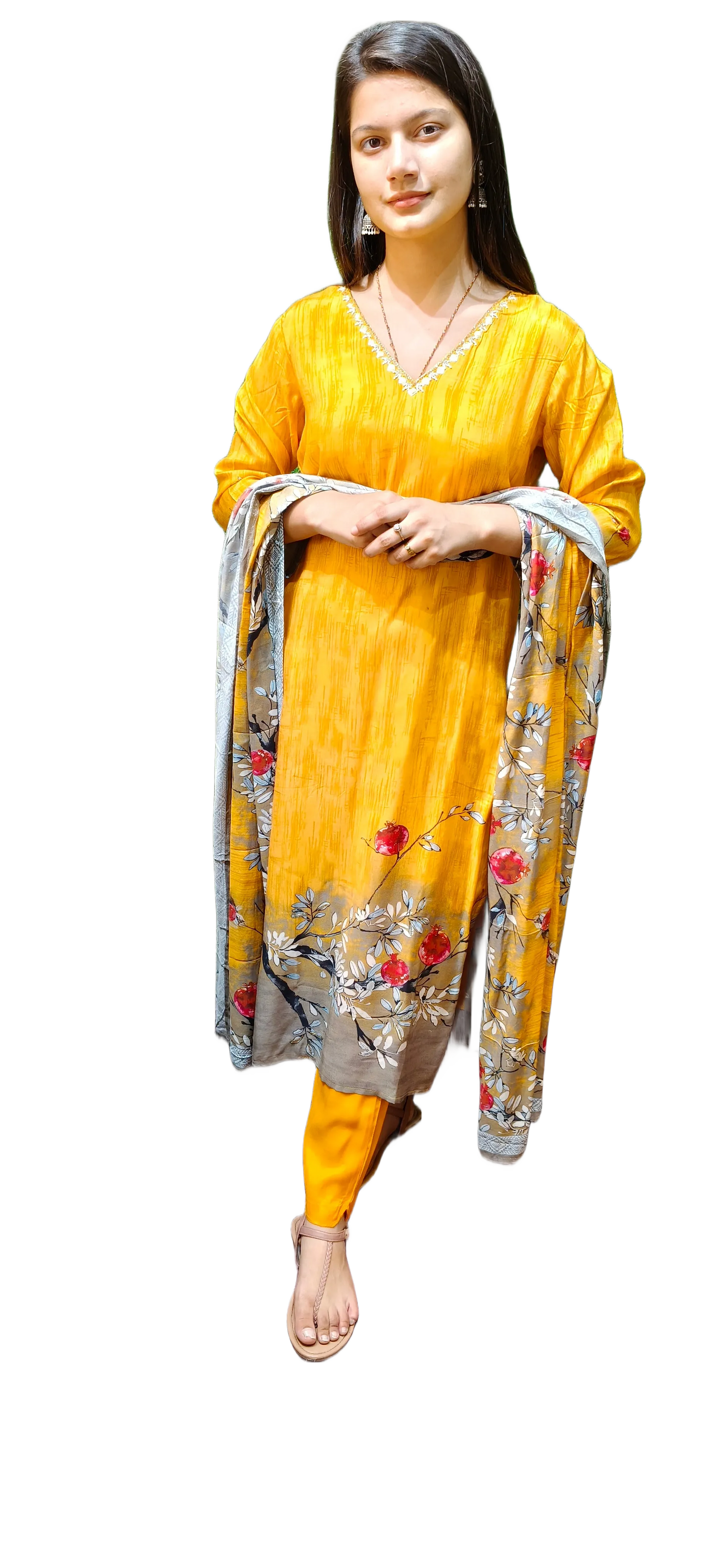 Cotton Kurta Pant Dupatta Set