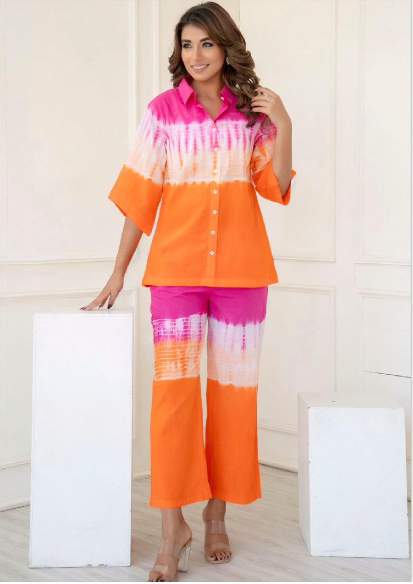 Cotton Ombre Print Co-ord Set