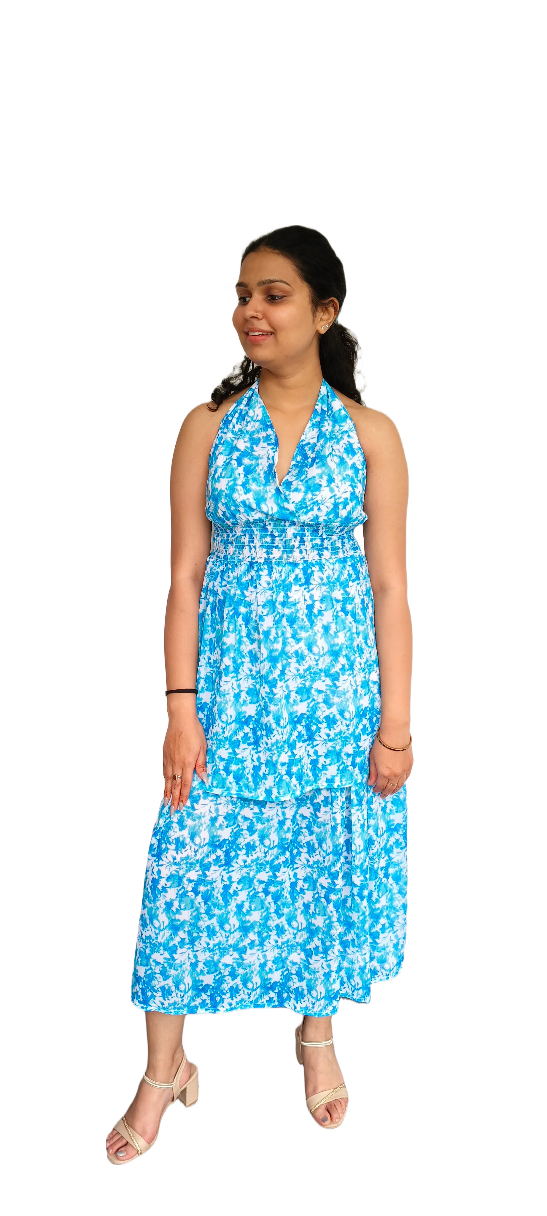 Women Long Chiffon Dress