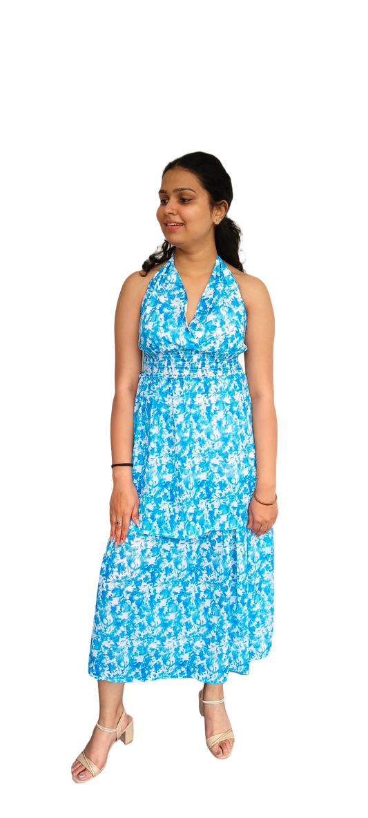 Women Long Chiffon Dress