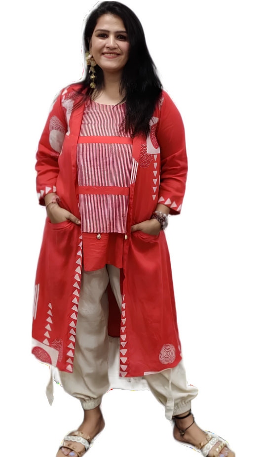 Casual Cotton Indo Western Dress
