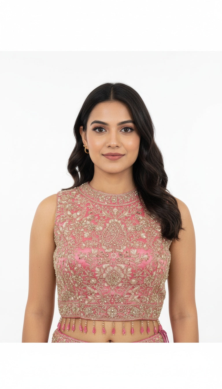 Traditional Lehenga Choli Dupatta with Jacket Set – Wedding Wear