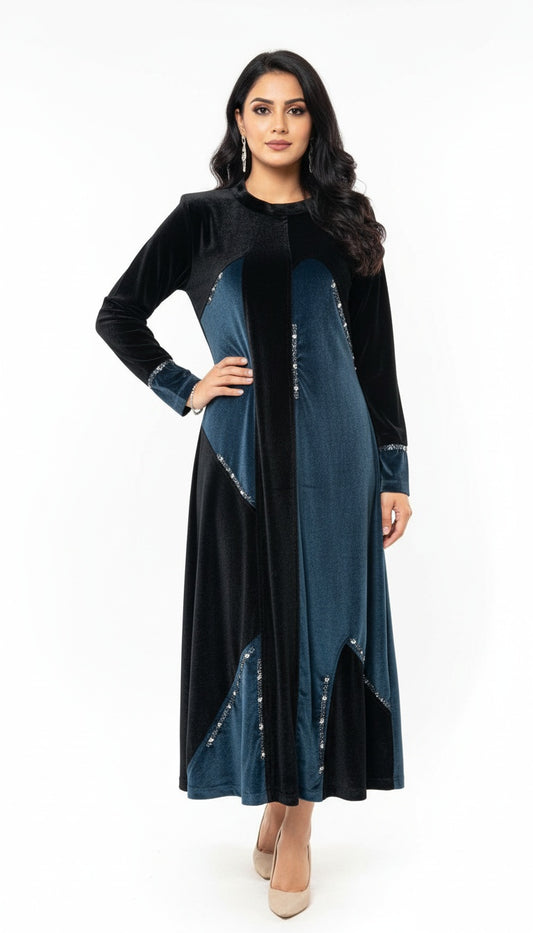 Premium Velvet Women Long Dress