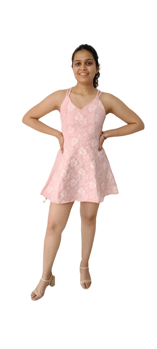 Women Short Elegant Strap Dress