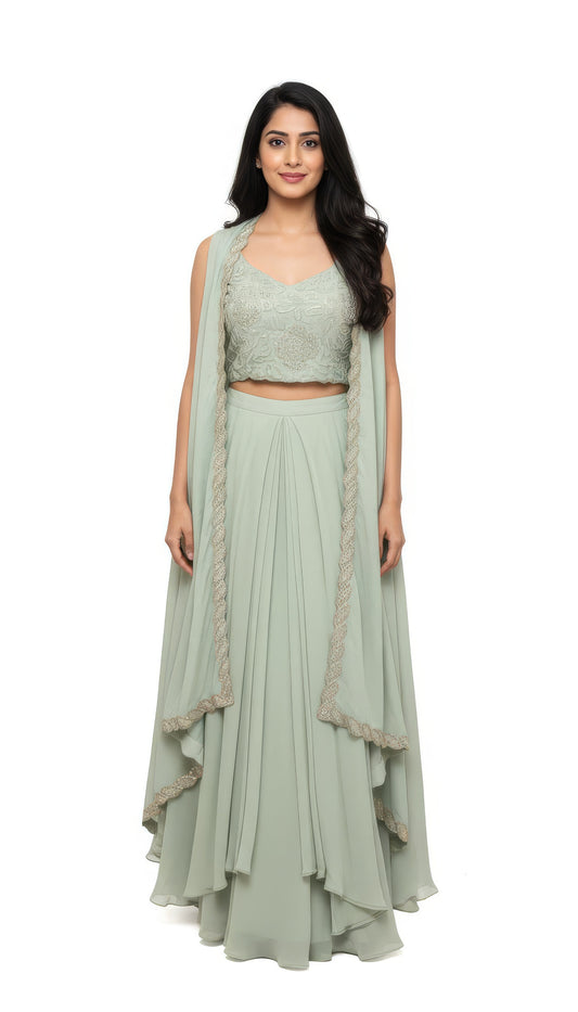 Traditional Lehenga Choli with Dupatta for Wedding