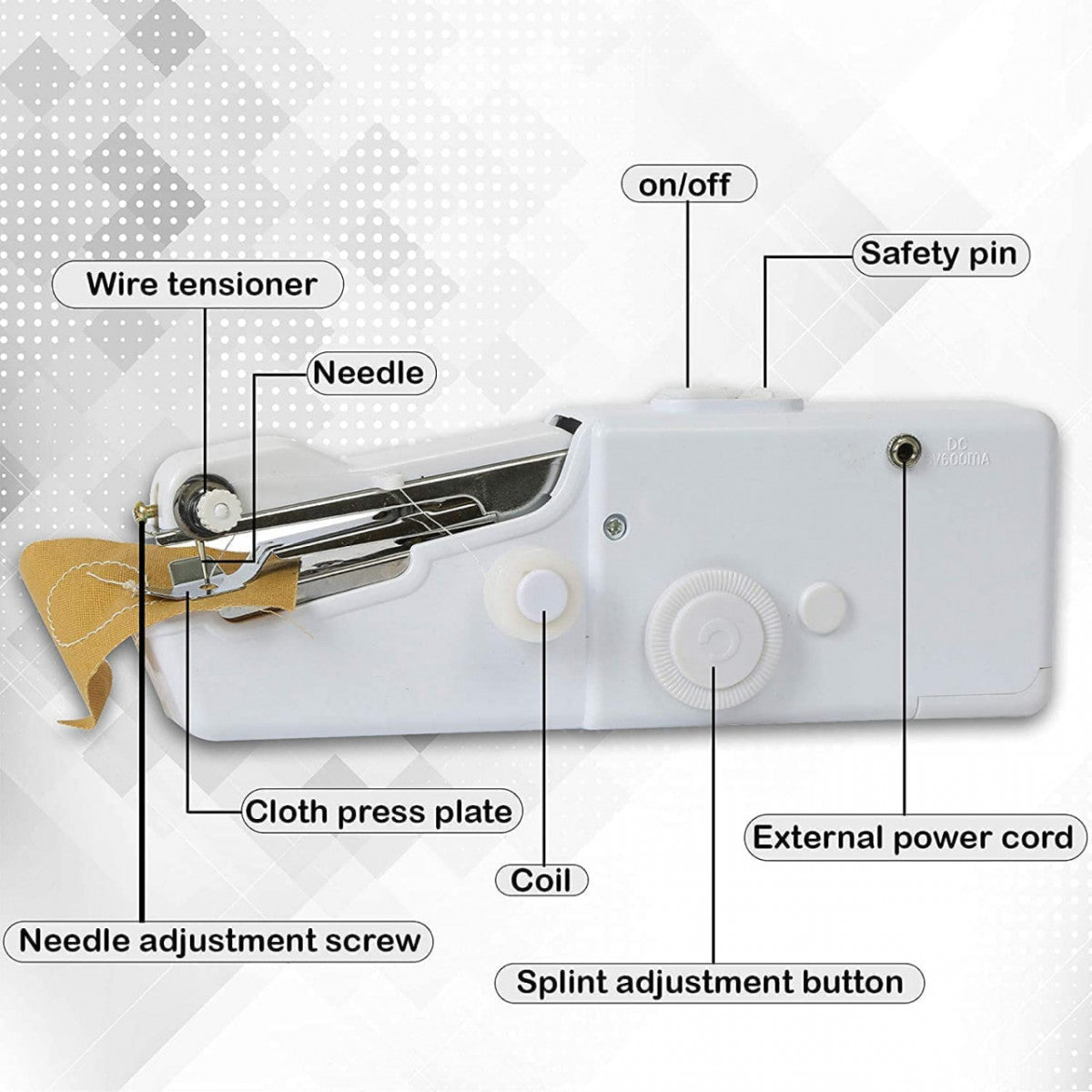 Portable Stitch Mini Hand Sewing Machine | Portable Stapler-Style Silai Machine for Quick Repairs, Home Tailoring & Emergency Stitching