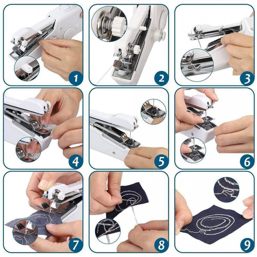 Portable Stitch Mini Hand Sewing Machine | Portable Stapler-Style Silai Machine for Quick Repairs, Home Tailoring & Emergency Stitching