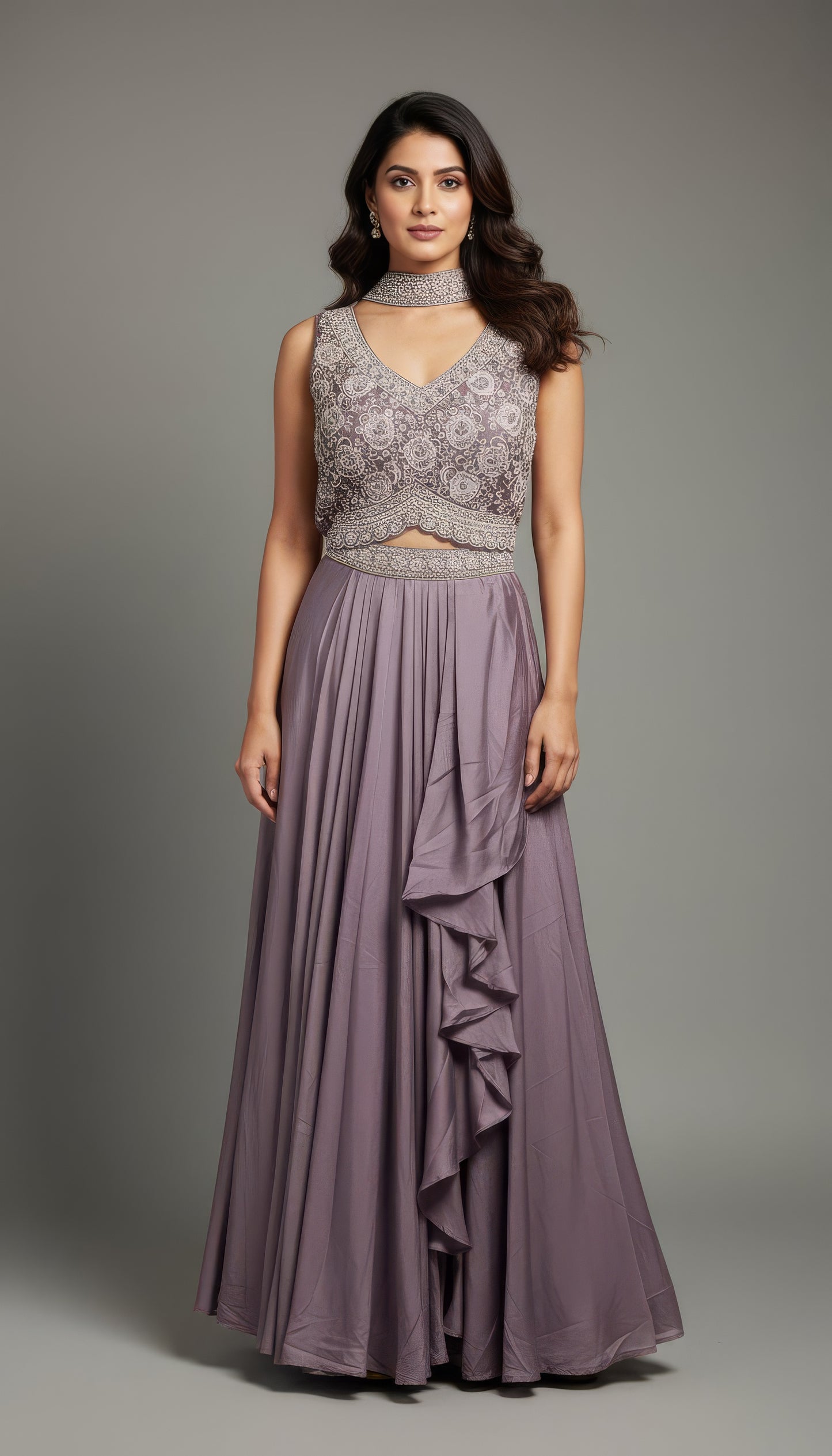 Traditional Embroidered Lehenga Choli Set