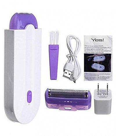 Rechargeable Instant Pain Free Hair Remover Shever Instant Painless Facial All Body Hair Remover/Trimmer Shaver Machine with Sensor Light for Men and Women