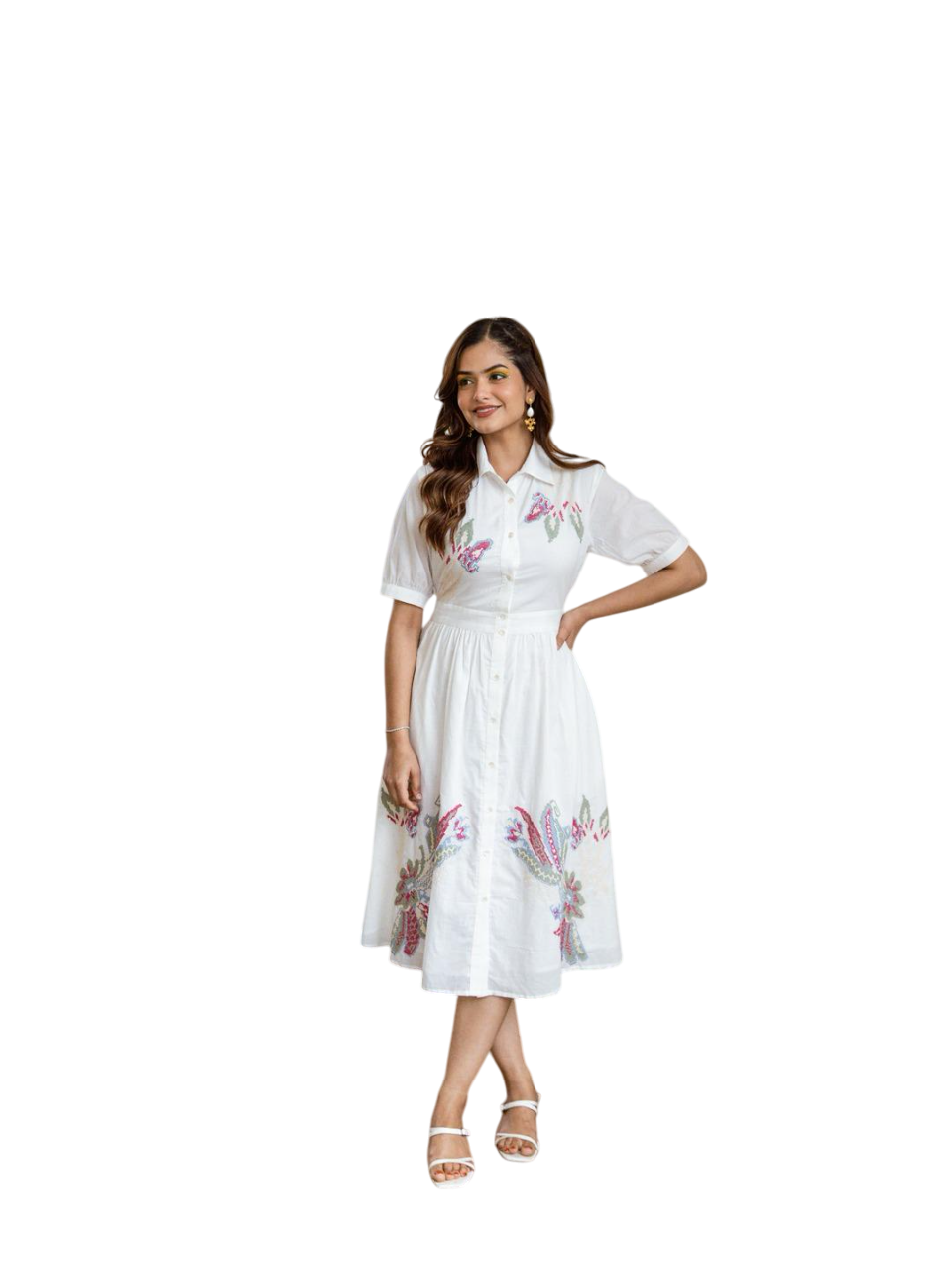 White Embroidery Tunics